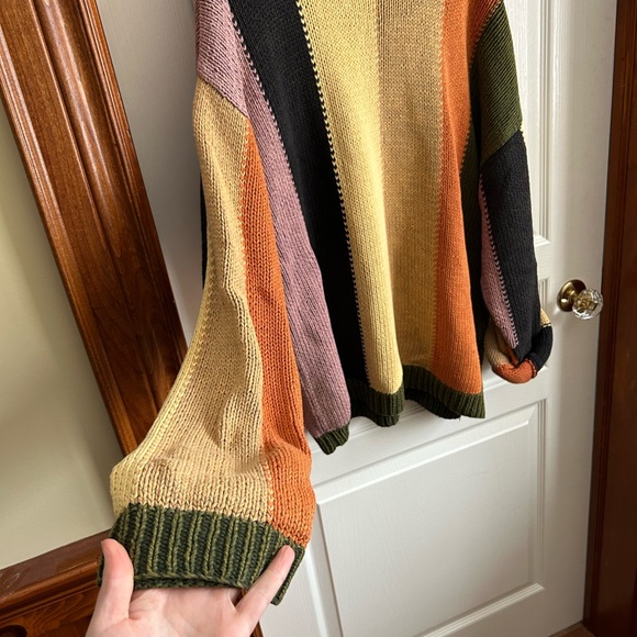 Vintage Colorful Striped Women's Sweater - Picture 2 of 5